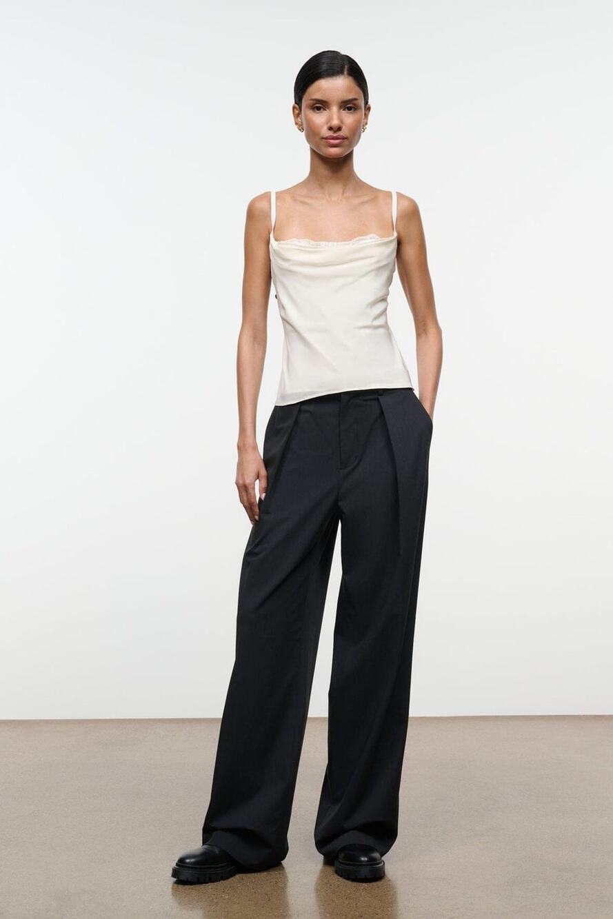 STAUD Evangeline Silk Tank Top - 0